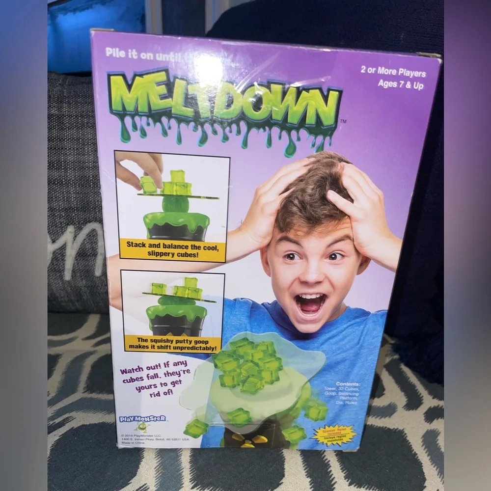 - NEW Board Game Monster Meltdown Game Pile It On Until Theres A Meltdown *